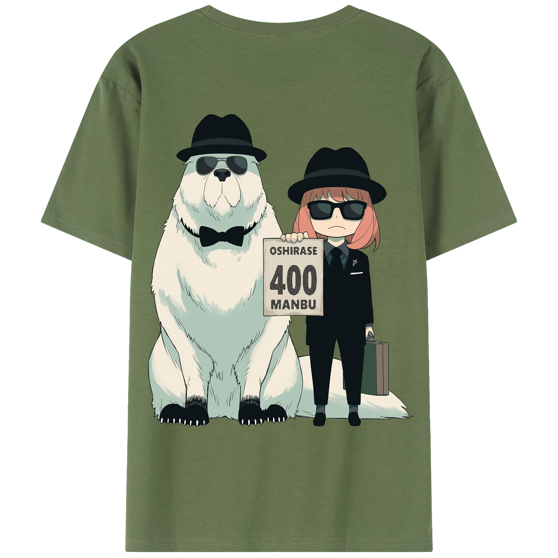 （画像用） SPY×FAMILY间谍家家酒 綿100％ メンズ半袖Tシャツ（バックプリント） 通気性